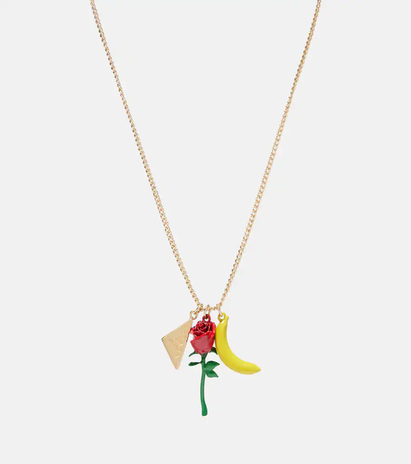  Prada Prada Logo Pendant Necklace 
