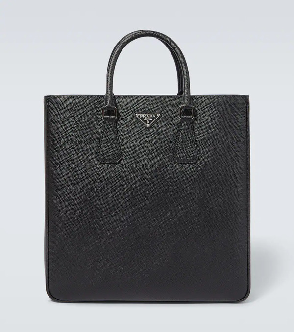  Prada Prada Logo Saffiano Leather Tote Bag 