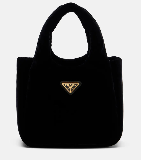  Prada Prada Mini Velvet Top-handle Bag 