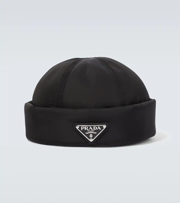  Prada Prada Re-nylon Padded Beanie 
