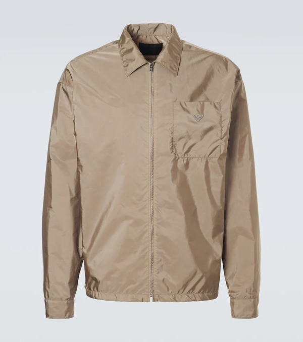  Prada Prada Re-nylon Zip-up Shirt 