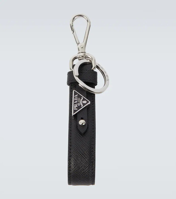  Prada Prada Saffiano Logo Leather Keychain 