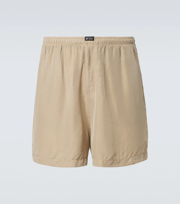  Prada Prada Silk Bermuda Shorts 