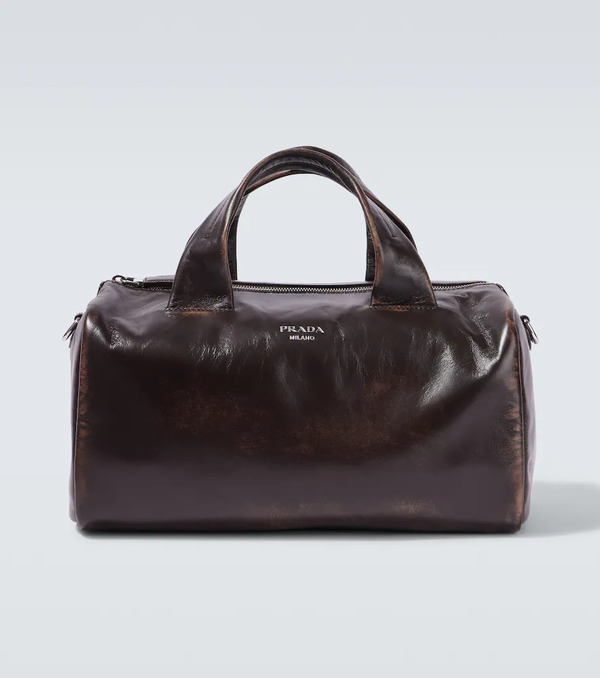  Prada Prada Small Leather Duffel Bag 