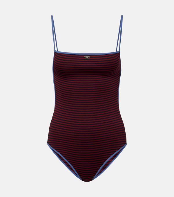  Prada Prada Striped Swimsuit 