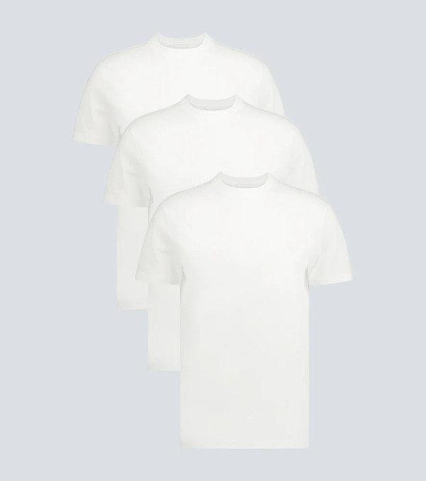  Prada Prada Three Pack Cotton-jersey T-shirts 