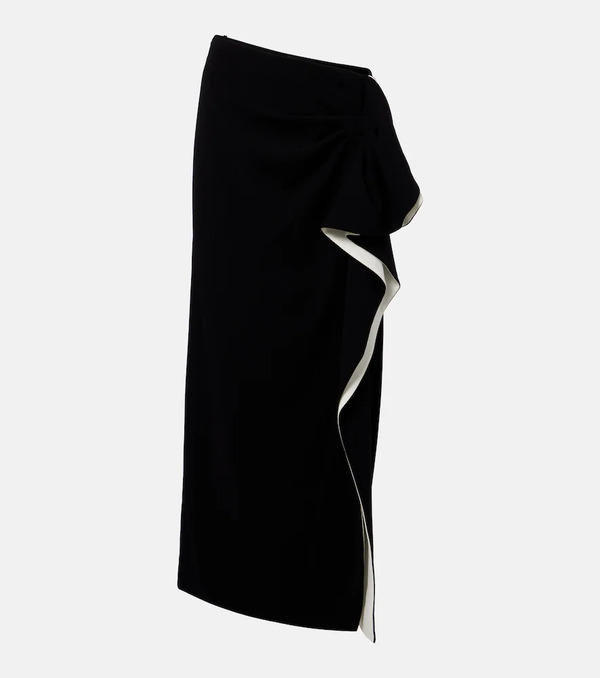  Proenza Schouler Proenza Schouler Cella Ruffled Crãªpe Maxi Skirt 