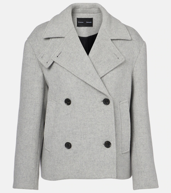  Proenza Schouler Proenza Schouler Double-breasted Wool Coat 