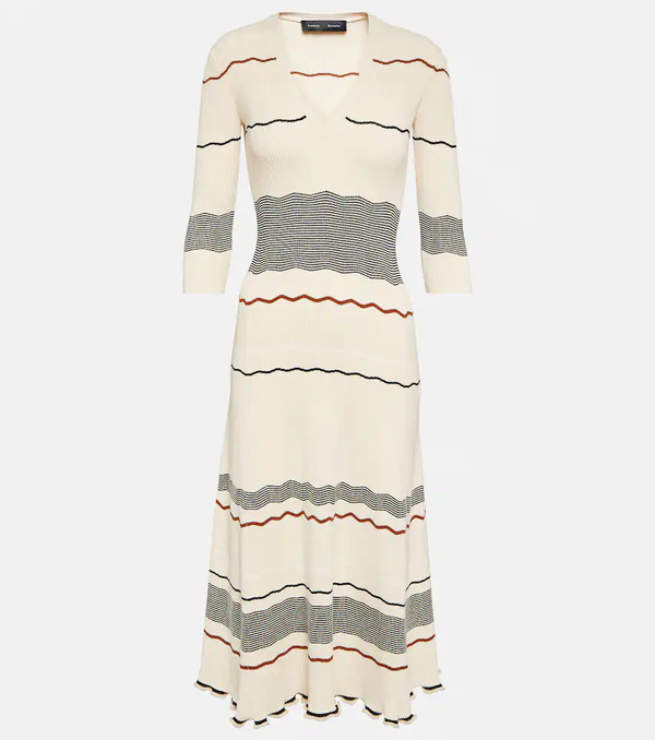  Proenza Schouler Proenza Schouler Striped Midi Dress 
