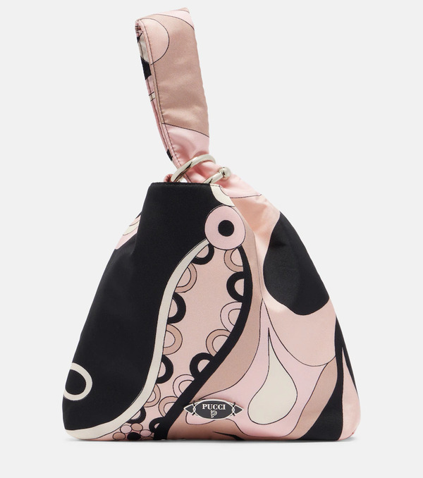  Pucci Pucci Emilio Orchidee Silk Twill Top-handle Bag 