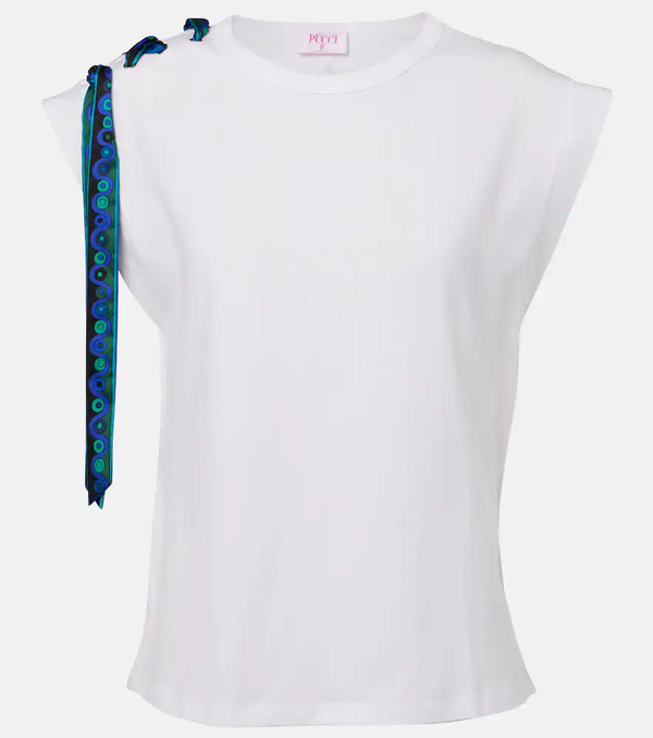  Pucci Pucci Iride-detail Cotton T-shirt 