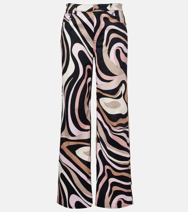  Pucci Pucci Marmo Cotton-blend Straight Pants 