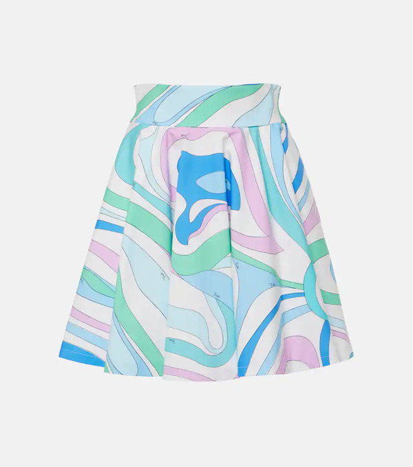  Pucci Pucci Marmo Cotton Poplin Miniskirt 