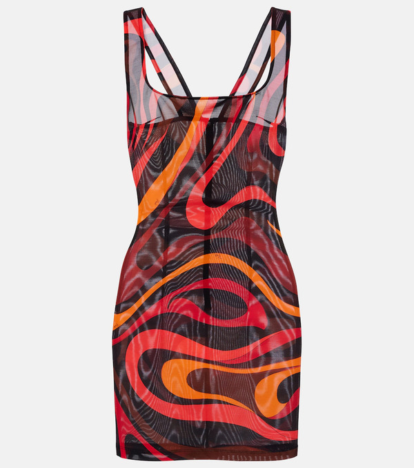  Pucci Pucci Marmo Draped Minidress 