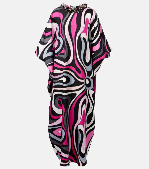  Pucci Pucci Marmo Silk Twill Kaftan 
