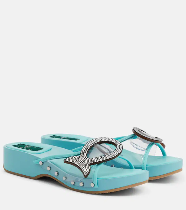  Pucci Pucci Musa Crystal-embellished Pvc Clogs 