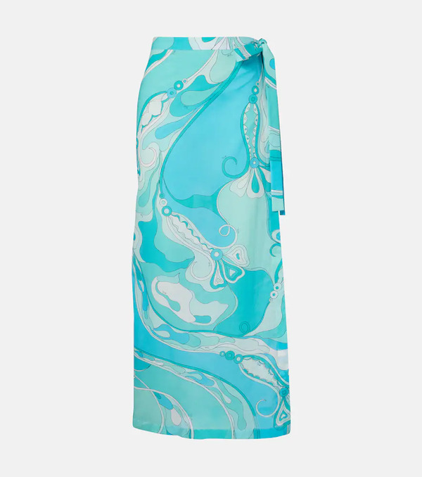  Pucci Pucci Orchidee Cotton Beach Cover-up 