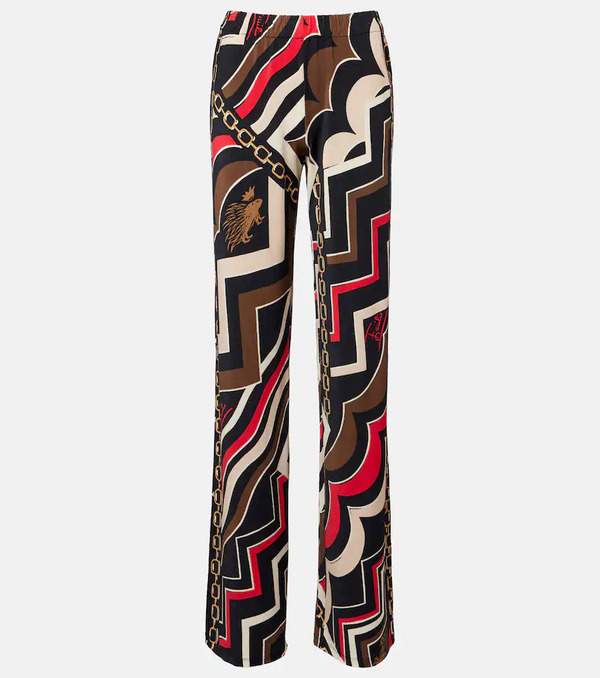  Pucci Pucci Printed Jersey Satin Straight Pants 