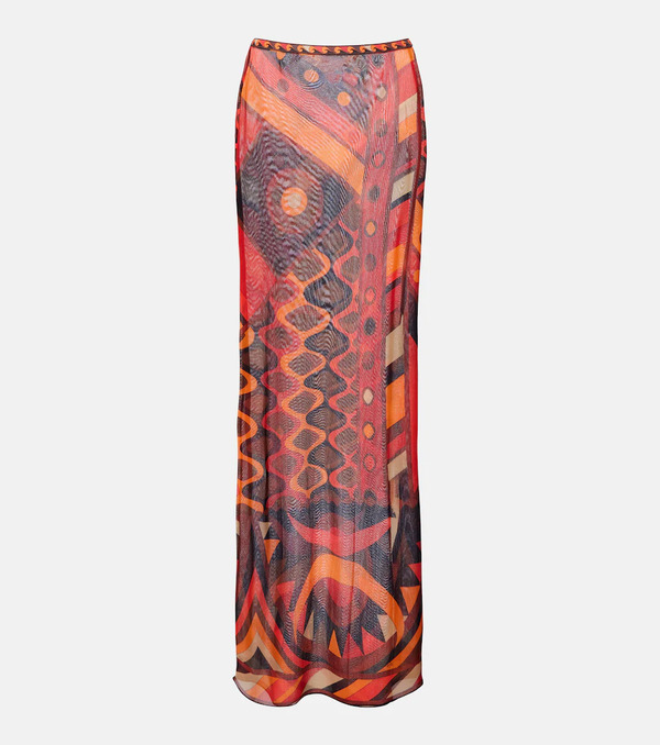  Pucci Pucci Vivara Tulle Maxi Skirt 