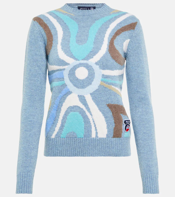  Pucci Pucci X Fusalp Intarsia Wool Cardigan 