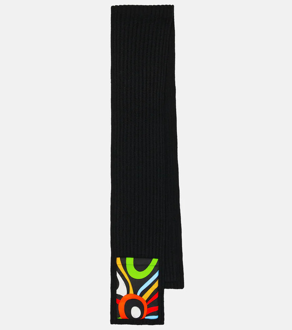  Pucci Pucci X Fusalp Ribbed-knit Wool Scarf 