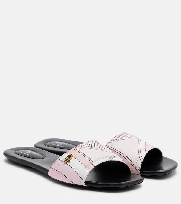  Pucci Pucci Yummy Iride Twill Slides 