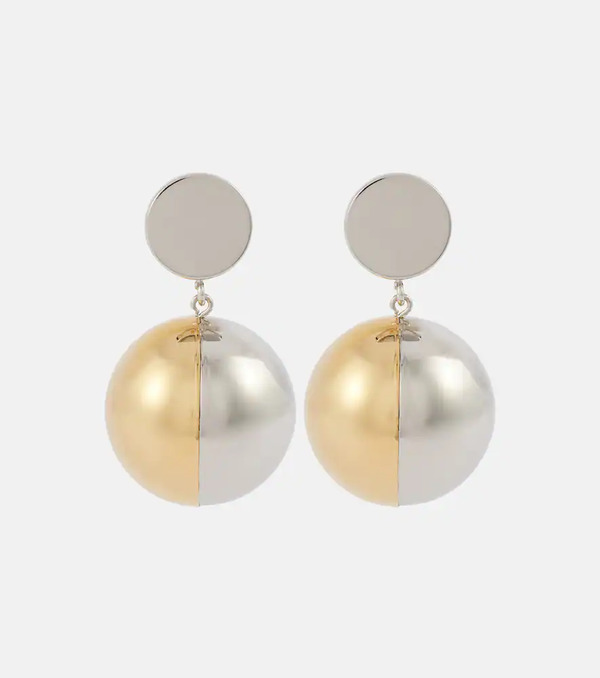  Rabanne Rabanne Colorblocked Clip-on Earrings 