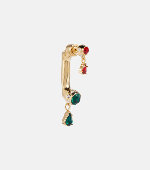  Rabanne Rabanne Rhinestone Embellished Drop Earring 