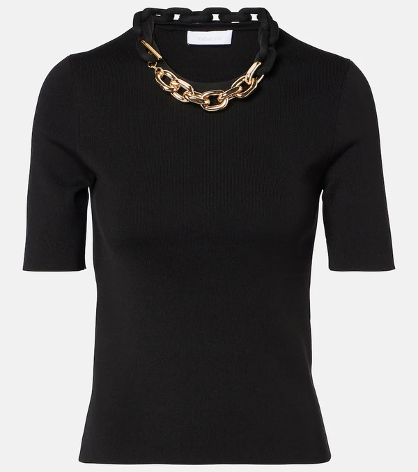  Rabanne Rabanne Silk And Cotton-blend Top 