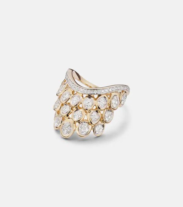  Rainbow K Rainbow K Blossom 14kt Gold Ring With Diamonds 