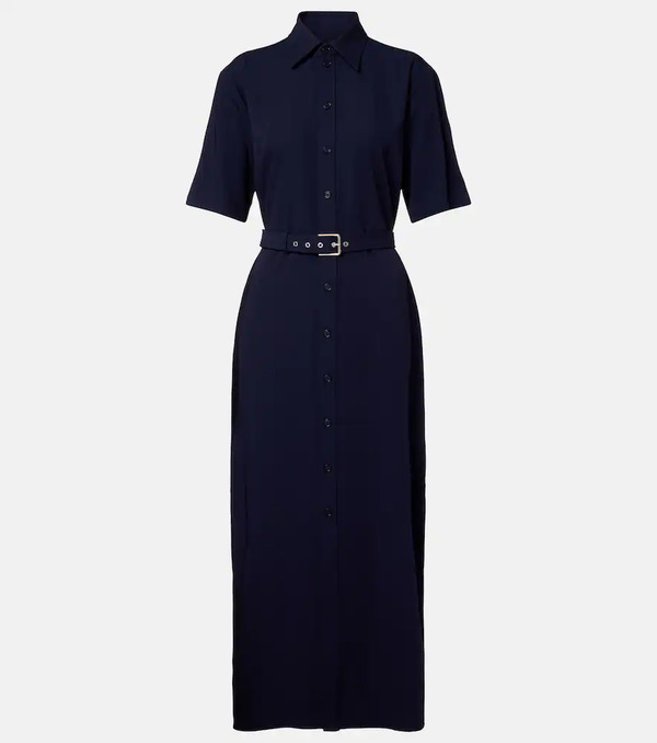  Ralph Lauren Collection Ralph Lauren Collection Belted Wool Midi Dress 