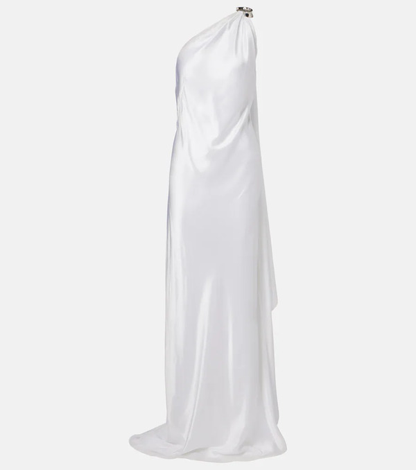  Ralph Lauren Collection Ralph Lauren Collection Posie One-shoulder Satin Gown 