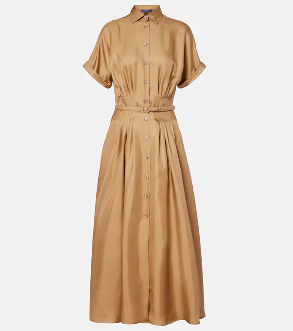  Ralph Lauren Collection Ralph Lauren Collection Silk Satin Midi Dress 