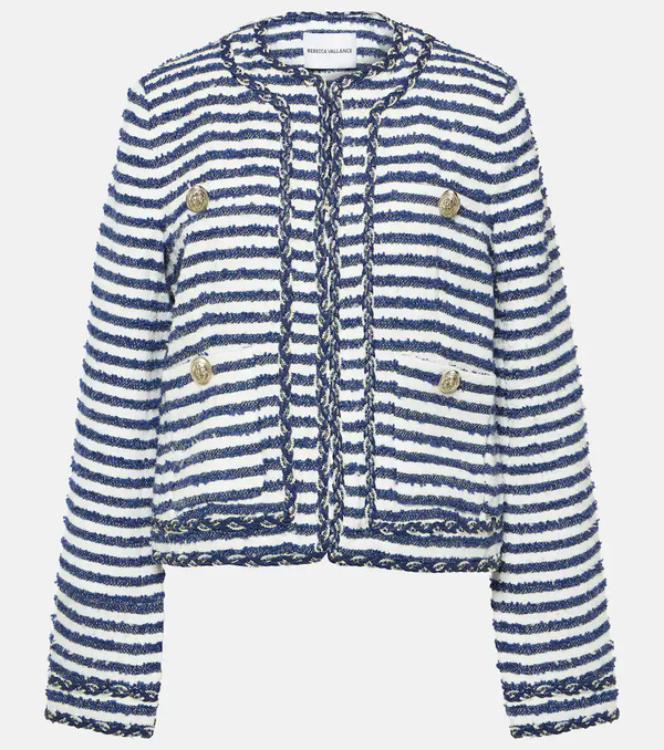  Rebecca Vallance Rebecca Vallance Matteo Striped Bouclã© Jacket 