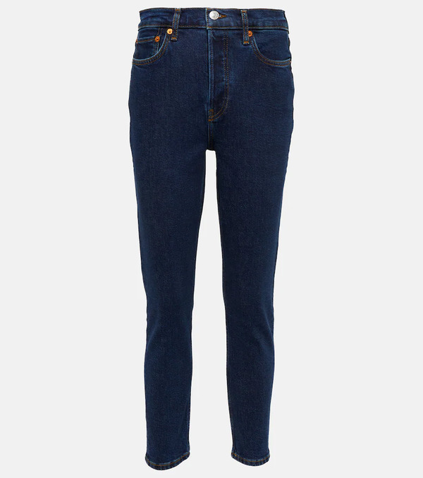  Re/done Re/done â90s High-rise Cropped Skinny Jeans 