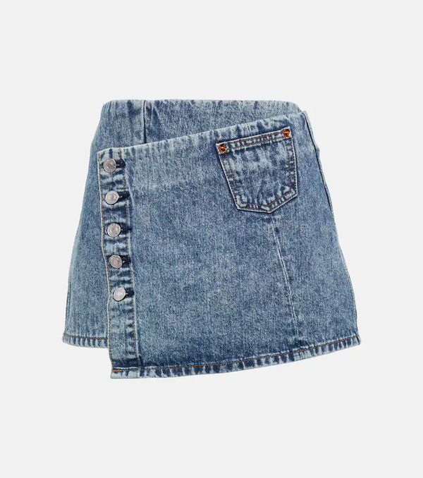  Re/done Re/done Denim Wrap Skirt 