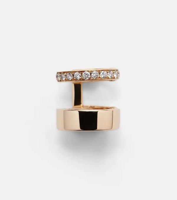  Repossi Repossi Berbere Module 18-kt Rose Gold Ear Cuff With Diamonds 
