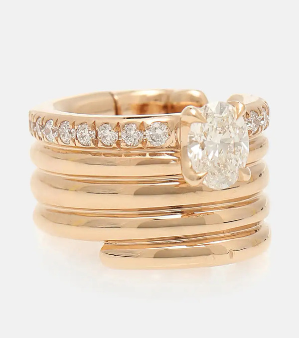  Repossi Repossi Blast 18kt Rose-gold Ear Cuff With Diamonds 