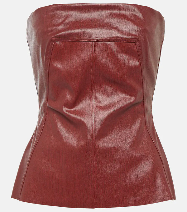  Rick Owens Rick Owens Coated Denim Corset Top 