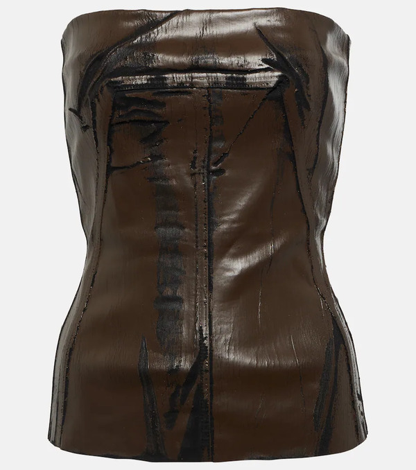  Rick Owens Rick Owens Coated Denim Corset 