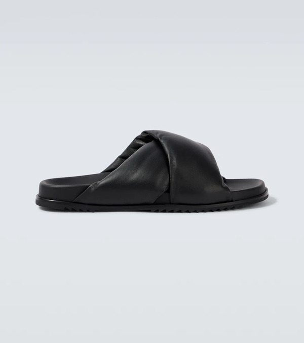  Rick Owens Rick Owens Donut Granola Leather Sandals 