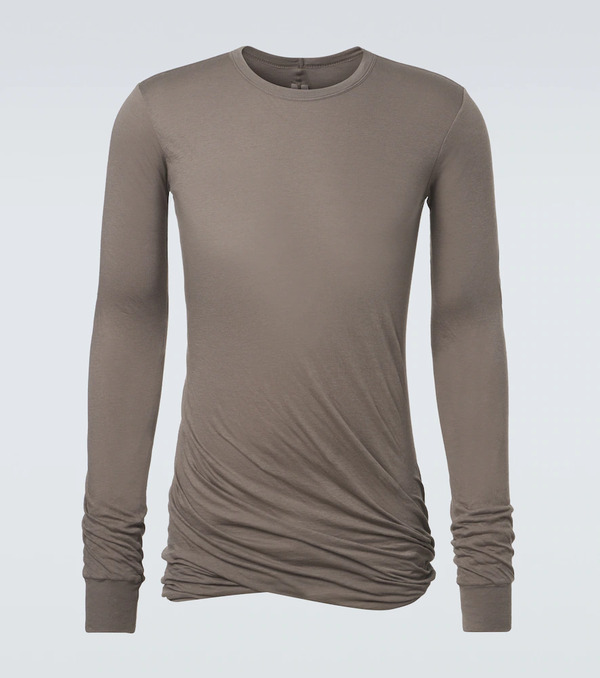  Rick Owens Rick Owens Draped Cotton Jersey Top 