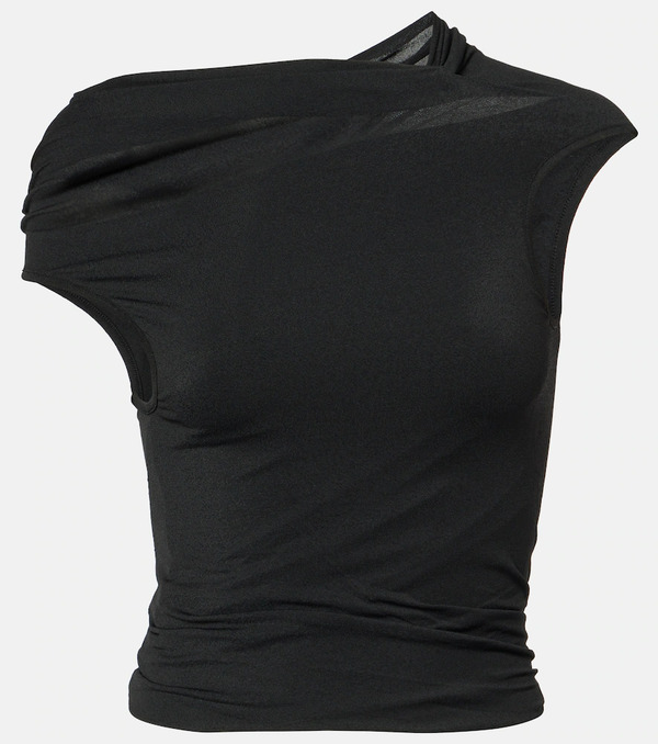  Rick Owens Rick Owens Draped Jersey Minidress 