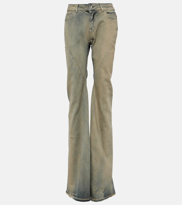  Rick Owens Rick Owens Drkshdw Mid-rise Flared Jeans 