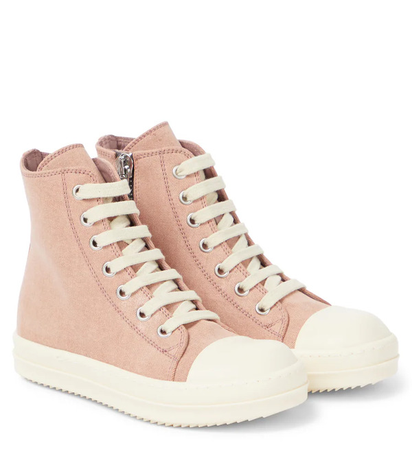  Rick Owens Kids Rick Owens Kids Denim High-top Sneakers 