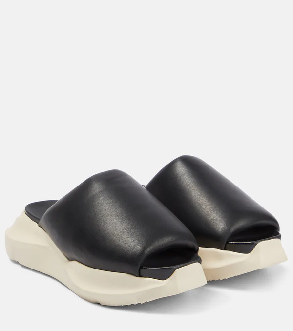  Rick Owens Rick Owens Leather Slides 