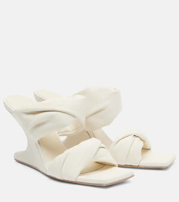  Rick Owens Rick Owens Twisted Cantilever 80 Leather Mules 