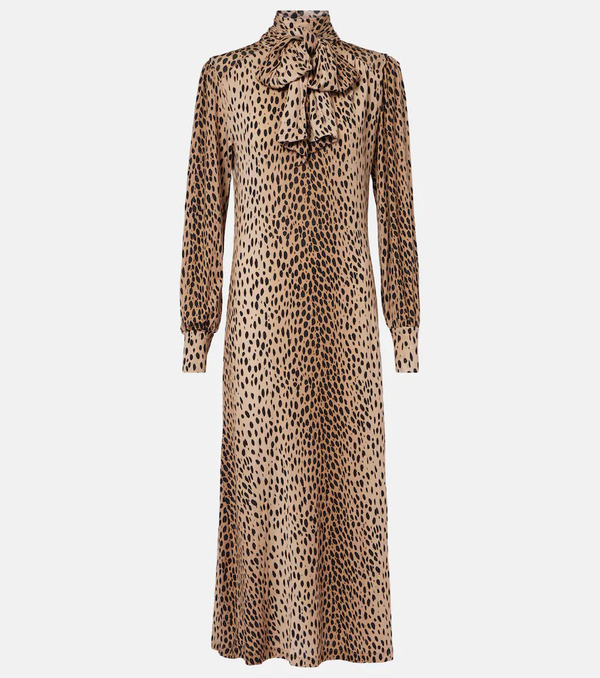  Rixo Rixo Avalon Polka-dot Maxi Dress 