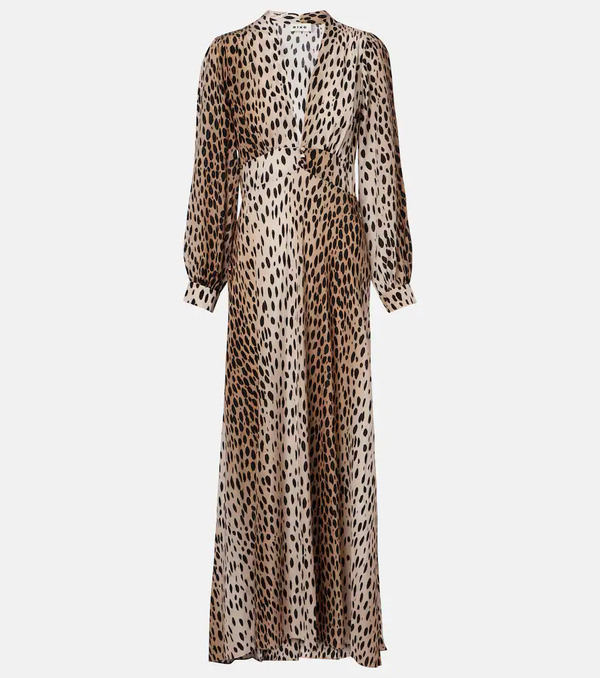  Rixo Rixo Emory Printed Silk Maxi Dress 