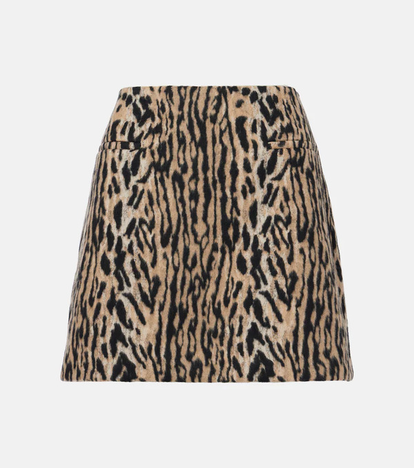  Rixo Rixo Mariah Leopard-print Miniskirt 